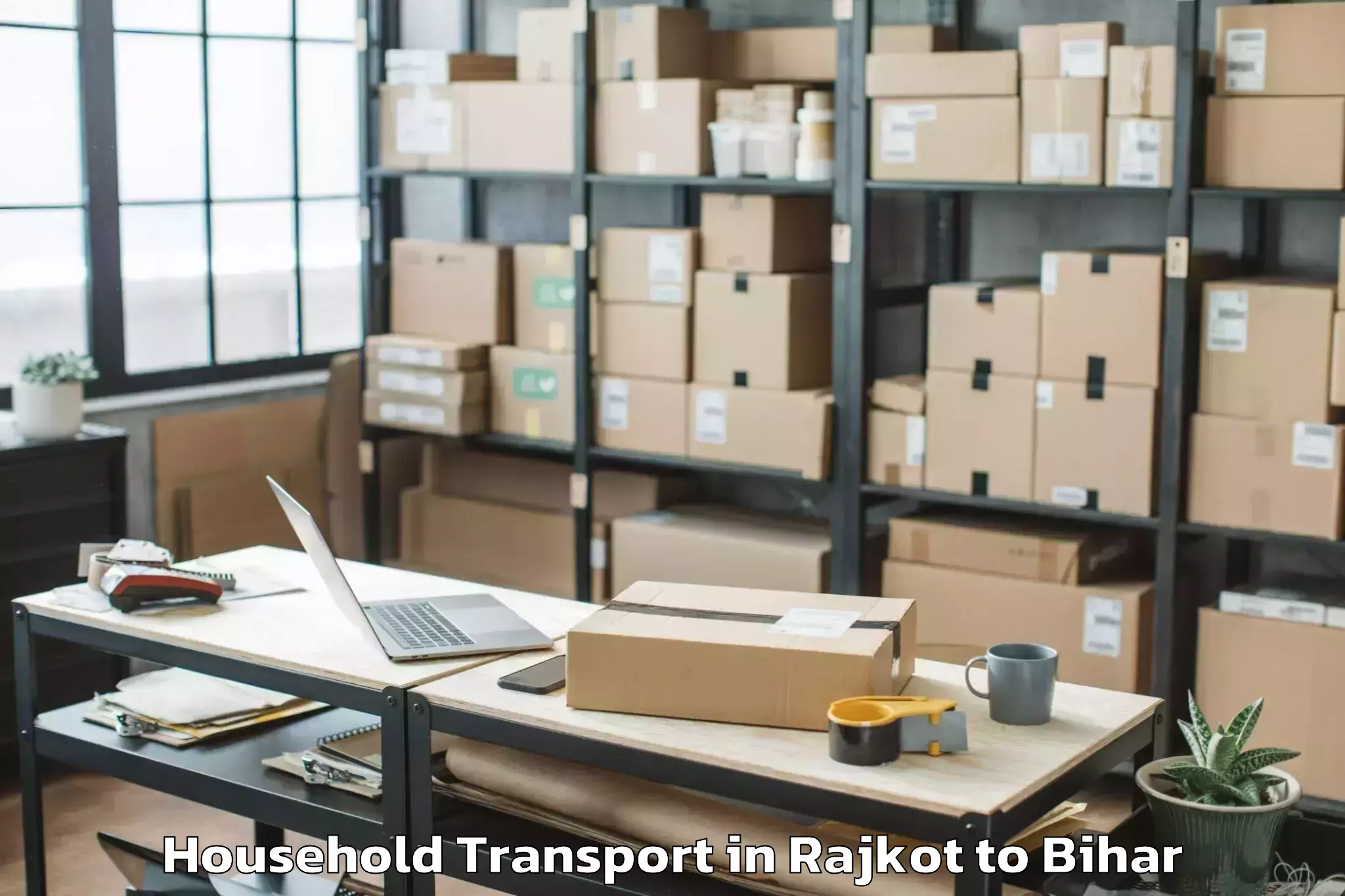 Book Rajkot to Manjhaul 3 Household Transport